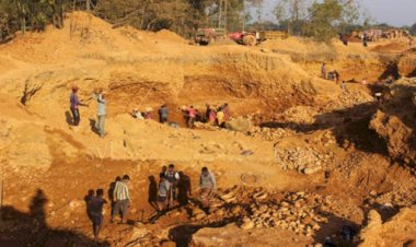 কোম্পানীগঞ্জে টিলা কেটে পাথর লুট: ৪০ ‘পাথরখেকোর’ নামে মামলা