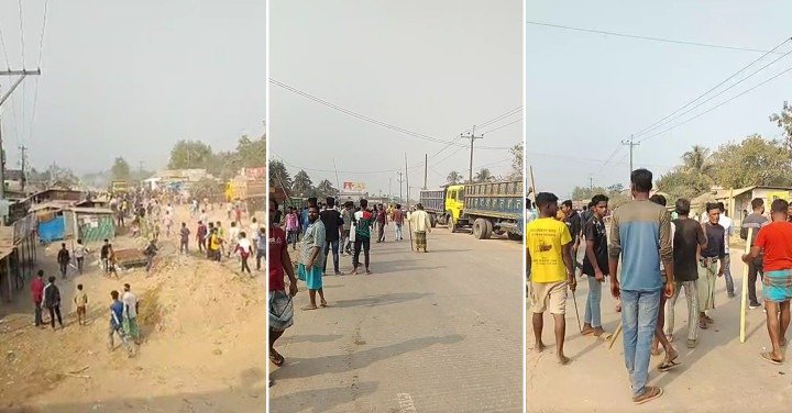 র ণ ক্ষে ত্র কোম্পানীগঞ্জ, দুই গ্রামবাসীর মধ্যে সং ঘ র্ষ