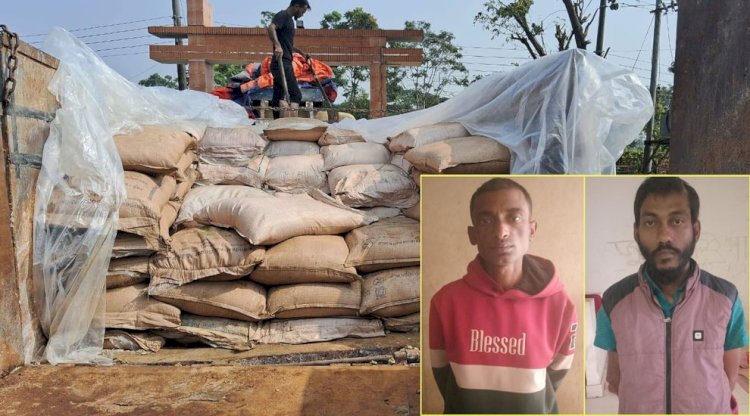 সিলেটে পাথর বোঝাই ট্রাকের নিচে মিলল চিনি